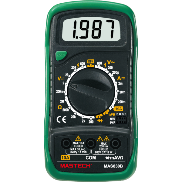 MASTECH MAS830B Manual Ranging Digital Multimeters